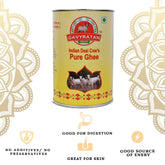 Premium Indian Desi Cow Ghee By Gavyamrut | Great Source Of Healthy & Nutrients Desi Cow Ghee Good For Calcium | (5 Litr) 169.0 Ounce | Tin Pack